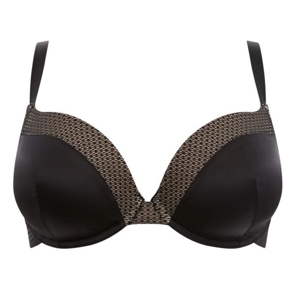 Sutiã Ariana Plunge Push Up Black/Bege - Image 2